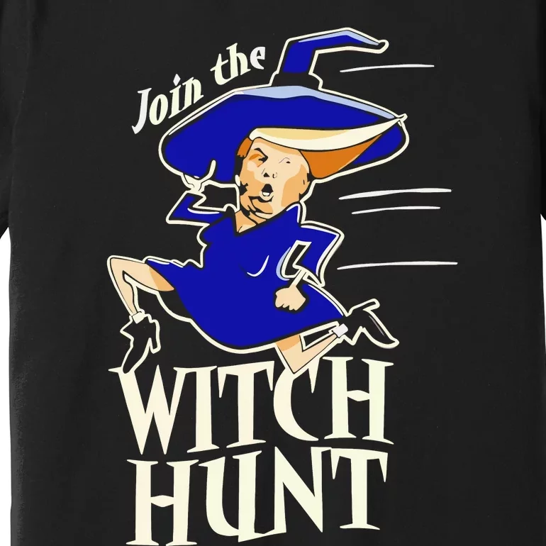 Funny Halloween 2024 Donald Trump Join The Witch Hunt Premium T-Shirt