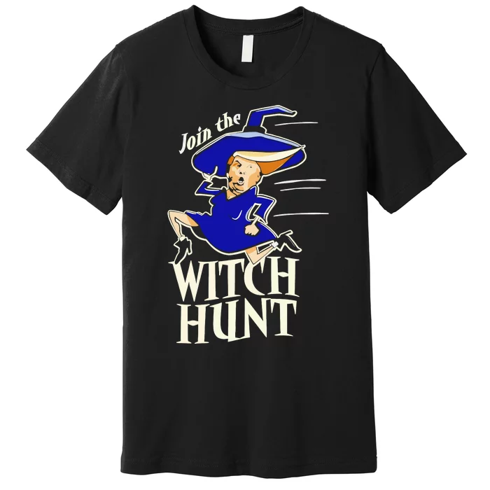 Funny Halloween 2024 Donald Trump Join The Witch Hunt Premium T-Shirt