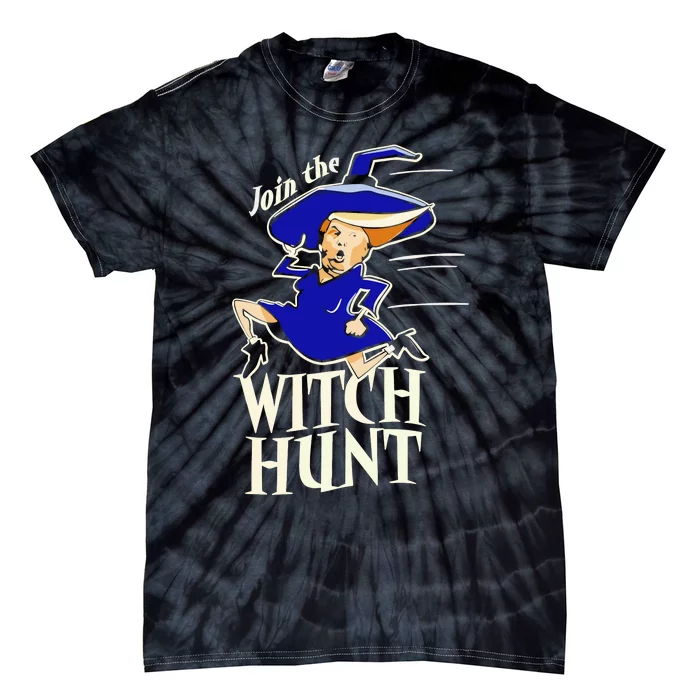 Funny Halloween 2024 Donald Trump Join The Witch Hunt Tie-Dye T-Shirt