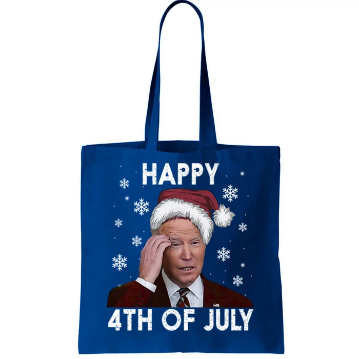 Funny Happy 4th Of July Joe Biden Costume Santa Gift Funny Gift Tote Bag