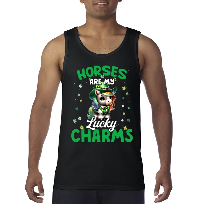 Funny Horses Are My St Patricks Day Outfit Gift Tank Top