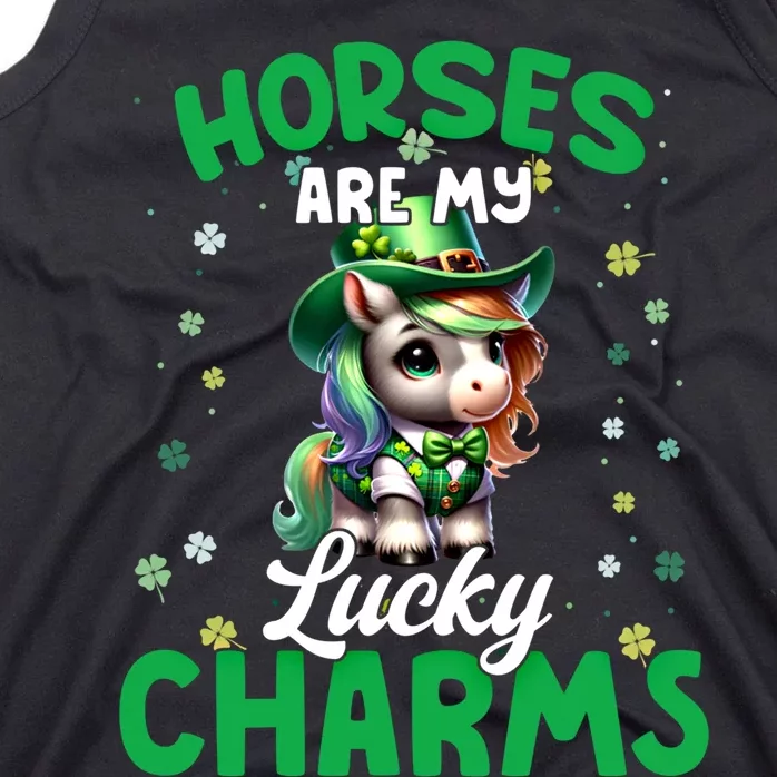 Funny Horses Are My St Patricks Day Outfit Gift Tank Top