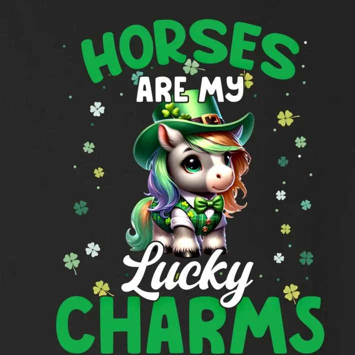 Funny Horses Are My St Patricks Day Outfit Gift Toddler Long Sleeve Shirt