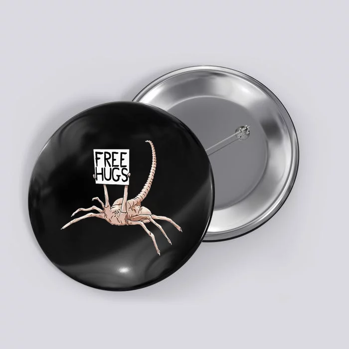 Free Hugs Alien Button