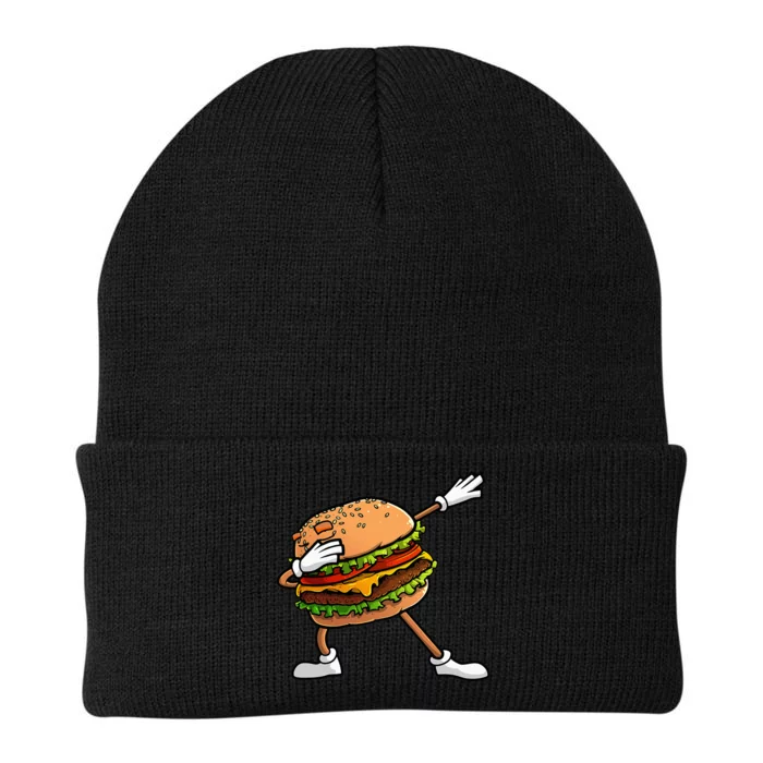 Funny Hamburger Art Cheeseburger Lover Knit Cap Winter Beanie