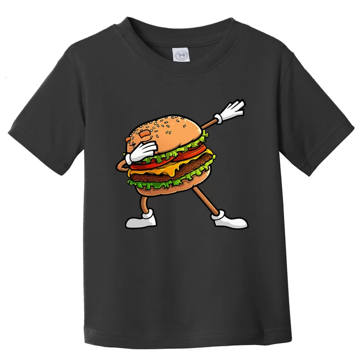 Funny Hamburger Art Cheeseburger Lover Toddler T-Shirt