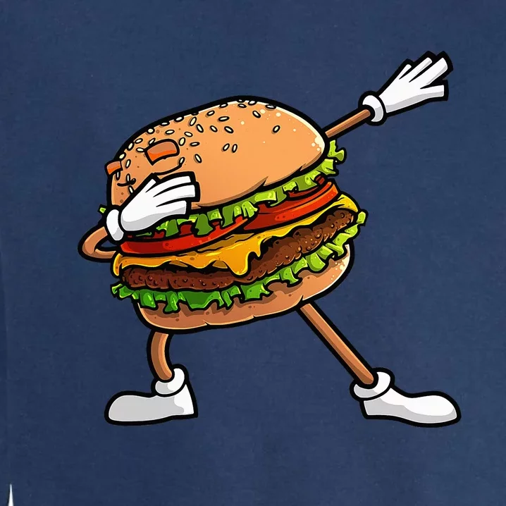 Funny Hamburger Art Cheeseburger Lover Garment-Dyed Sweatshirt