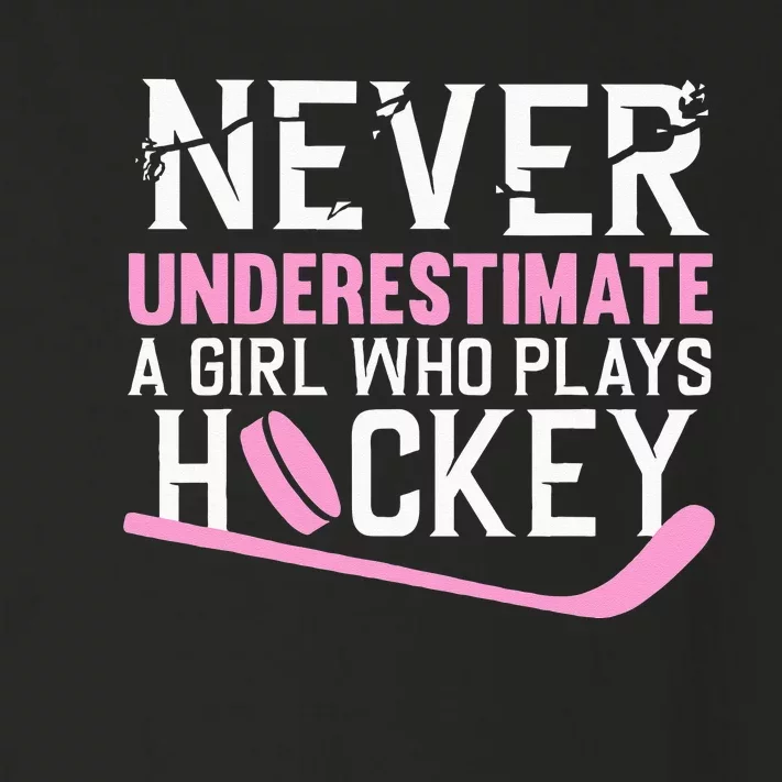 Funny Hockey Art For Girl Women Field Hockey Player Sport Toddler Long Sleeve Shirt