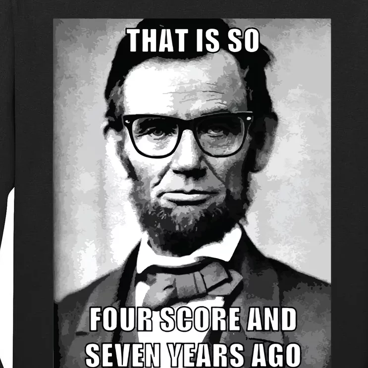 Funny Hipster Abraham Lincoln Tall Long Sleeve T-Shirt