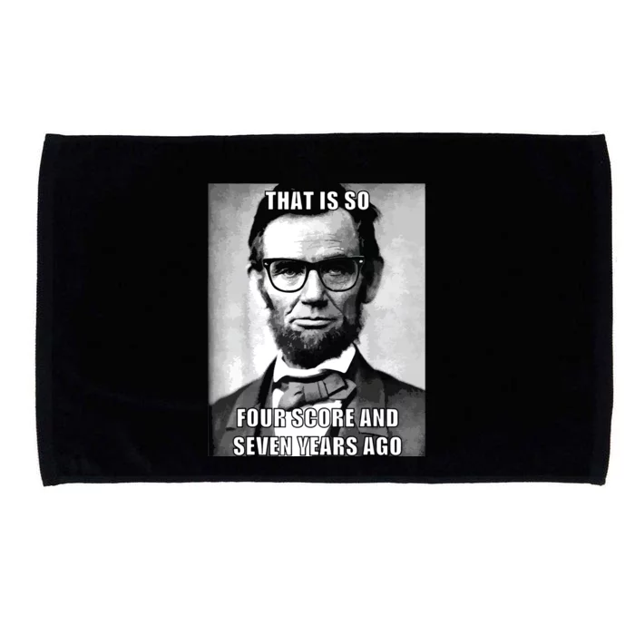 Funny Hipster Abraham Lincoln Microfiber Hand Towel