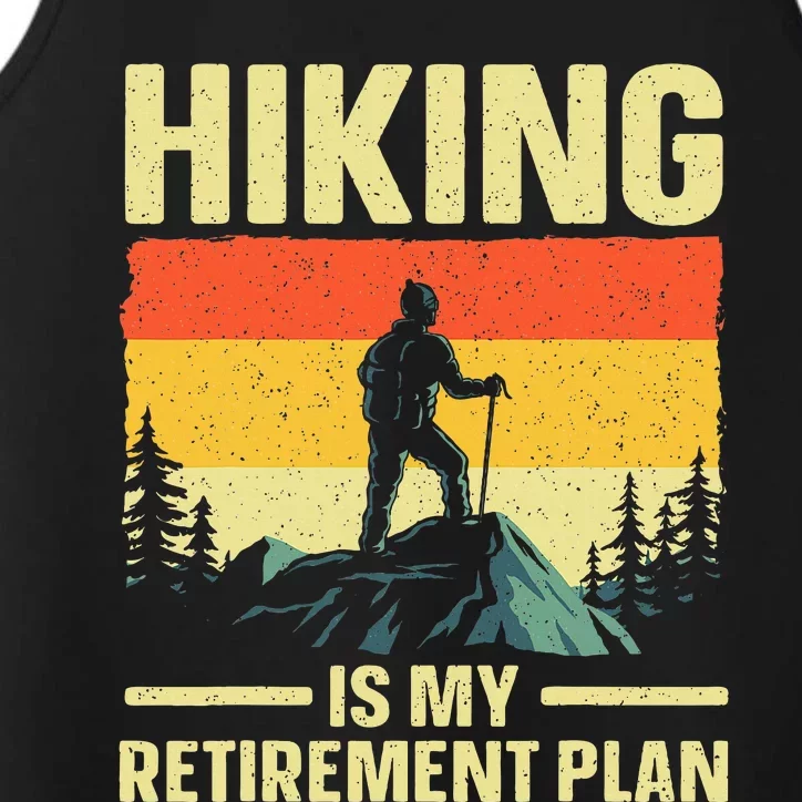 Funny Hiking Art For Women Hike Mountain Hiker Hiking Performance Tank