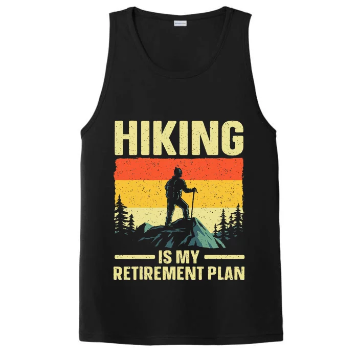 Funny Hiking Art For Women Hike Mountain Hiker Hiking Performance Tank