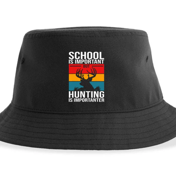 Funny Hunting Art Hunter Deer Clothes Sustainable Bucket Hat