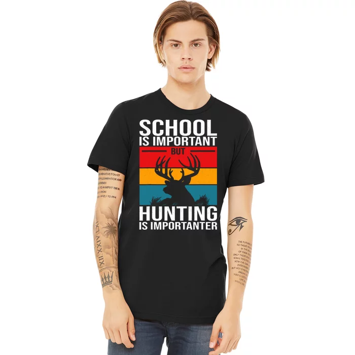 Funny Hunting Art Hunter Deer Clothes Premium T-Shirt