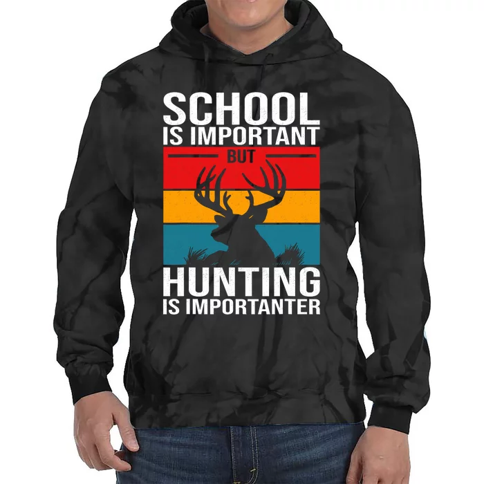 Funny Hunting Art Hunter Deer Clothes Tie Dye Hoodie