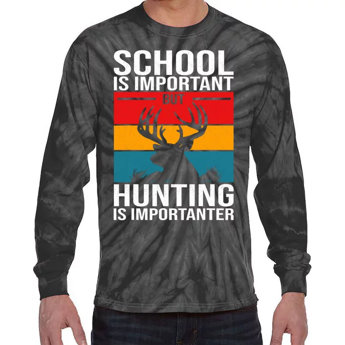 Funny Hunting Art Hunter Deer Clothes Tie-Dye Long Sleeve Shirt