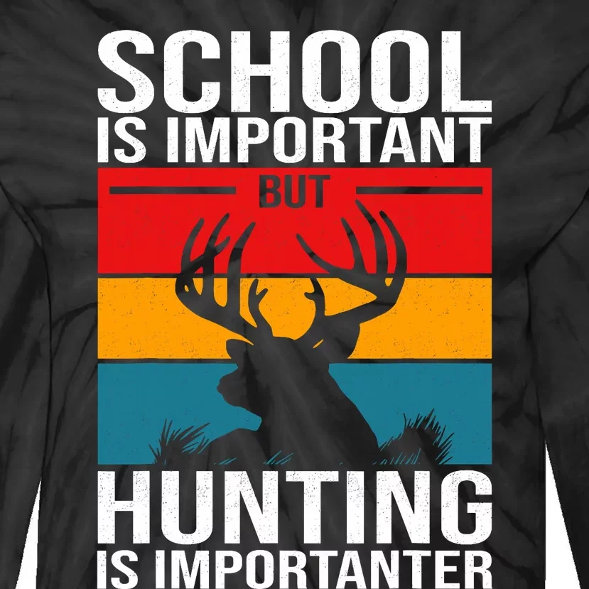 Funny Hunting Art Hunter Deer Clothes Tie-Dye Long Sleeve Shirt