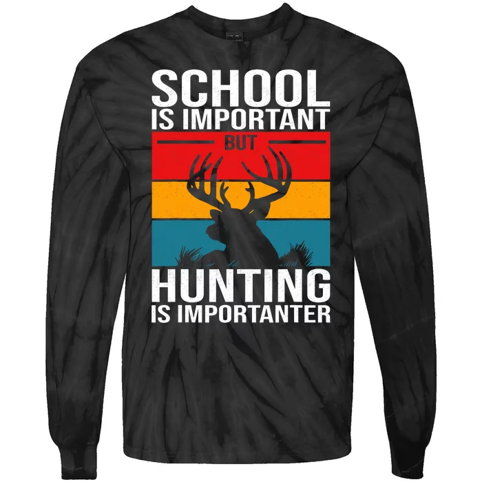 Funny Hunting Art Hunter Deer Clothes Tie-Dye Long Sleeve Shirt