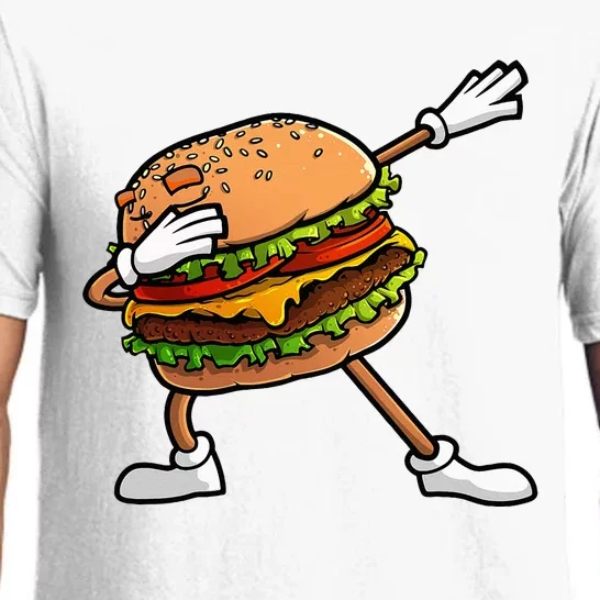 Funny Hamburger Art Women Cheeseburger Lover Pajama Set