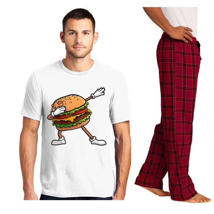 Funny Hamburger Art Women Cheeseburger Lover Pajama Set