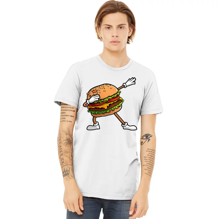 Funny Hamburger Art Women Cheeseburger Lover Premium T-Shirt