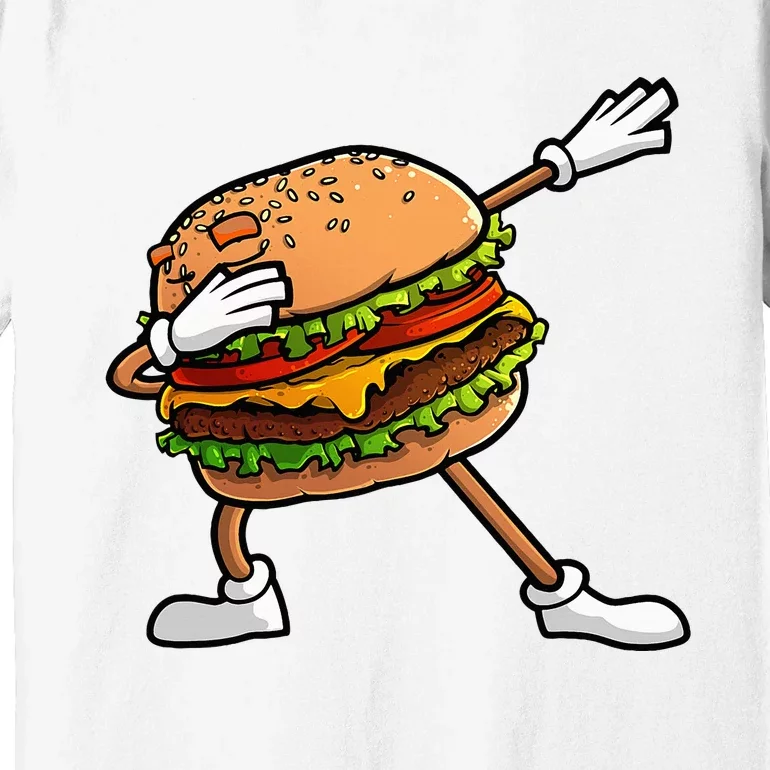 Funny Hamburger Art Women Cheeseburger Lover Premium T-Shirt