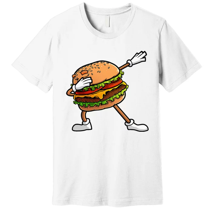 Funny Hamburger Art Women Cheeseburger Lover Premium T-Shirt