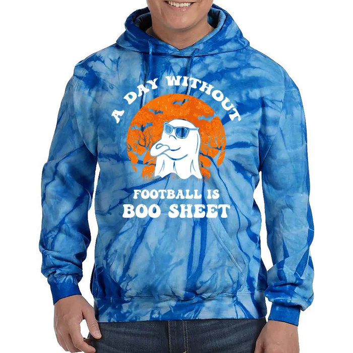 Funny Halloween A Day Without Football Is Boo Sheet Iii Gift Tie Dye Hoodie