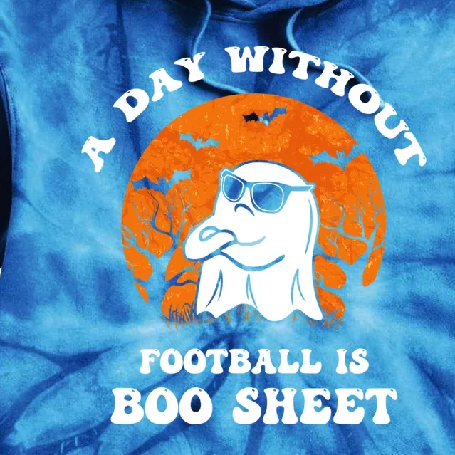 Funny Halloween A Day Without Football Is Boo Sheet Iii Gift Tie Dye Hoodie