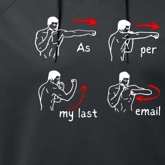 Fun Humour As Per My Last Email Make Your Day With Sarcastic Performance Fleece Hoodie