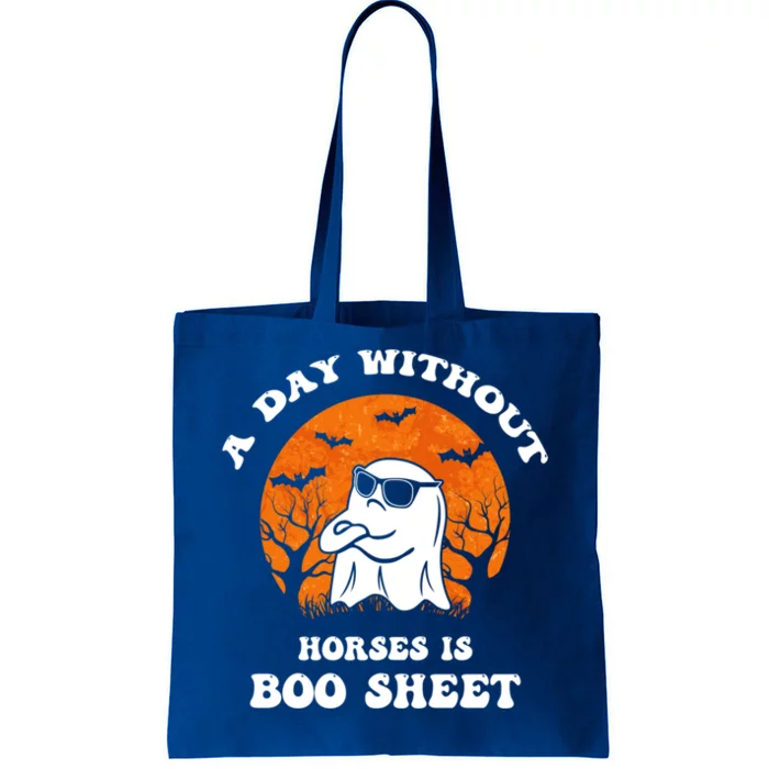 Funny Halloween A Day Without Horses Is Boo Sheet Iii Gift Tote Bag