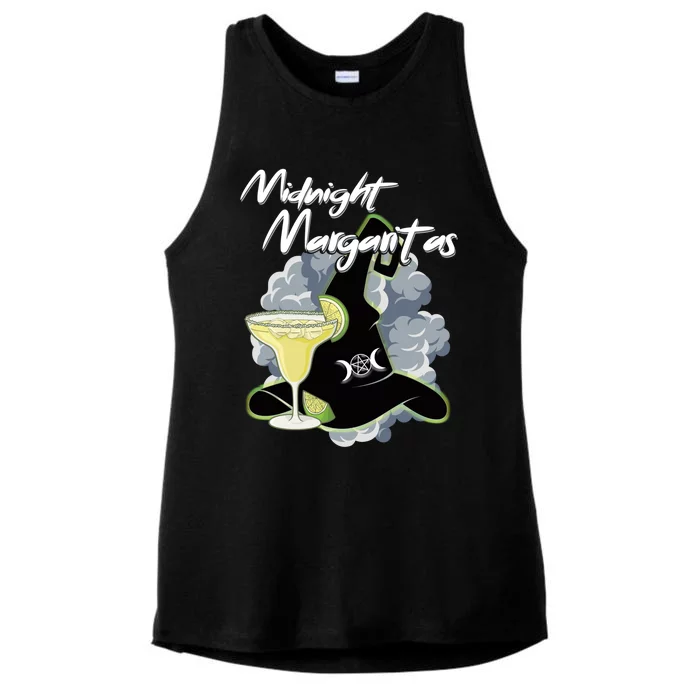 Funny Halloween And Midnight Margaritas Gift Ladies Tri-Blend Wicking Tank