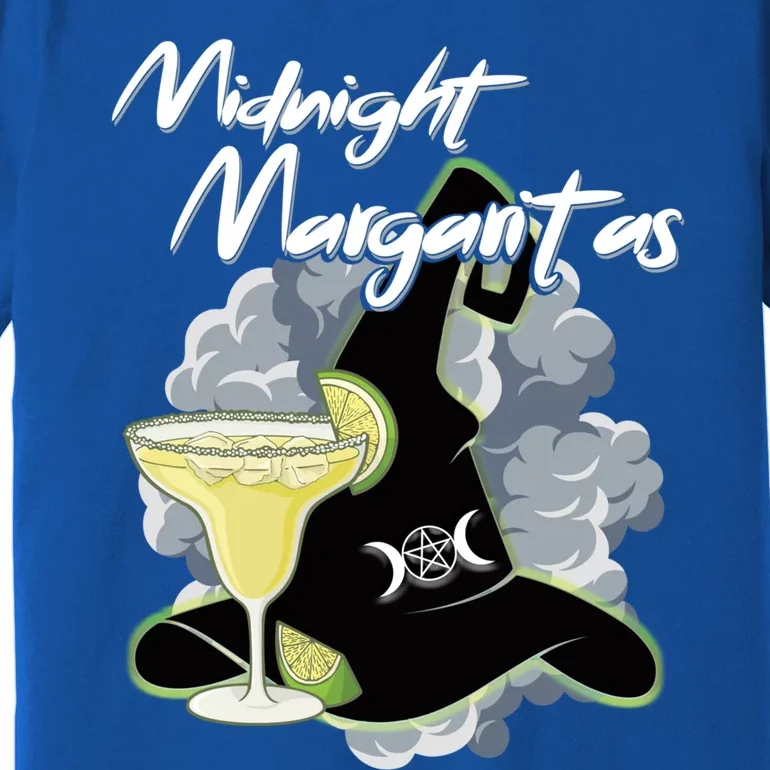 Funny Halloween And Midnight Margaritas Gift Premium T-Shirt