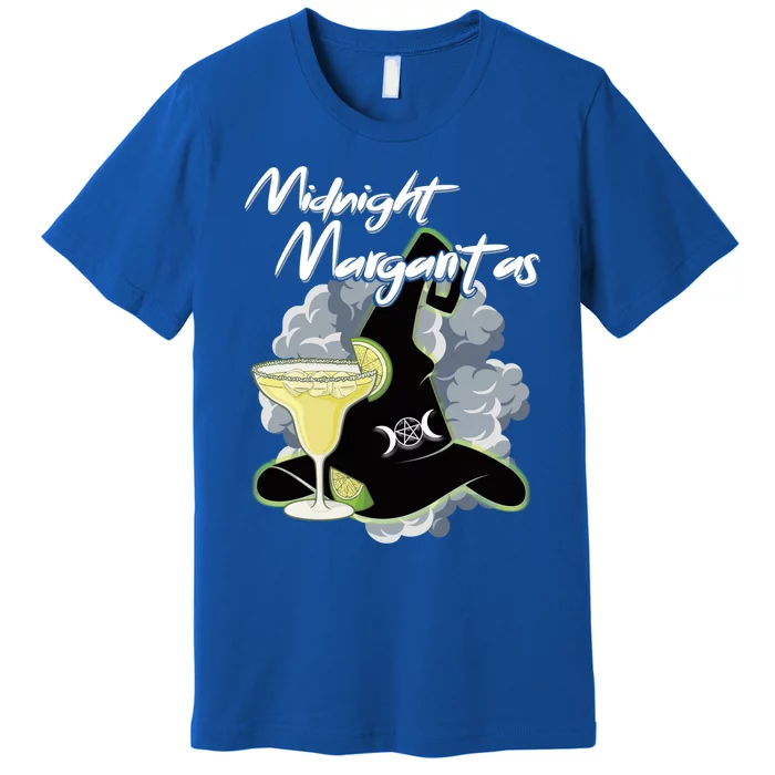 Funny Halloween And Midnight Margaritas Gift Premium T-Shirt