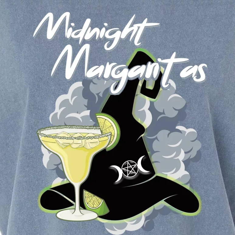 Funny Halloween And Midnight Margaritas Gift Garment-Dyed Women's Muscle Tee