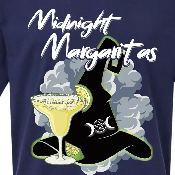 Funny Halloween And Midnight Margaritas Gift Sueded Cloud Jersey T-Shirt