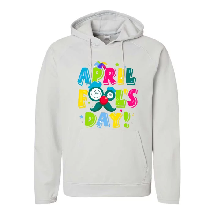 Funny Happy April Fools Day 1st April Fools Day Joke Pranks Performance Fleece Hoodie