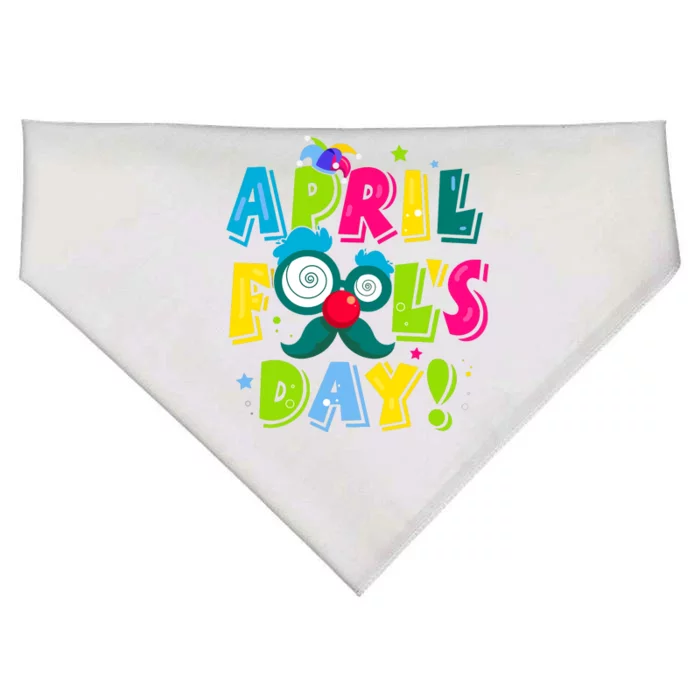 Funny Happy April Fools Day 1st April Fools Day Joke Pranks USA-Made Doggie Bandana