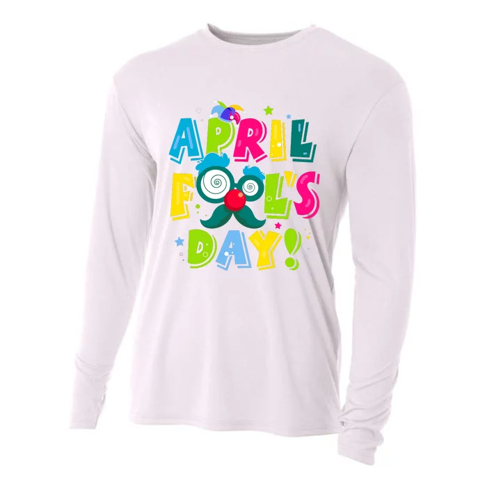 Funny Happy April Fools Day 1st April Fools Day Joke Pranks Cooling Performance Long Sleeve Crew