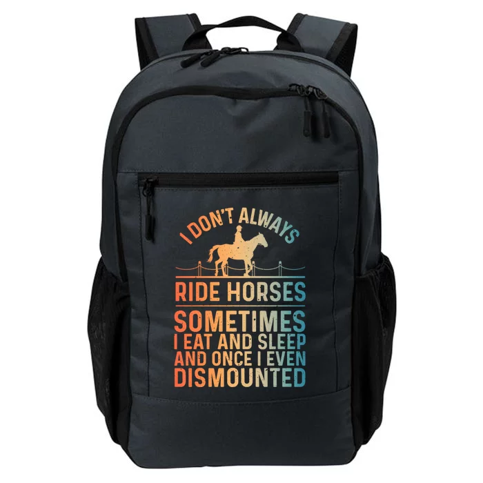 Funny Horse Art Horseback Riding Horse Lover Gift Daily Commute Backpack