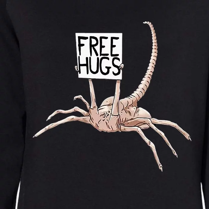 Free Hugs Alien Womens California Wash Sweatshirt