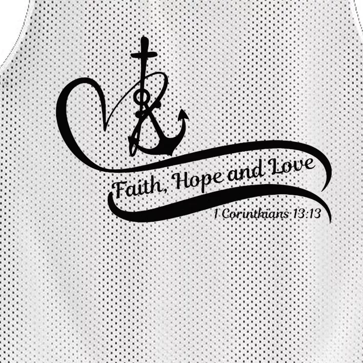 Faith Hope And Love Mesh Reversible Basketball Jersey Tank