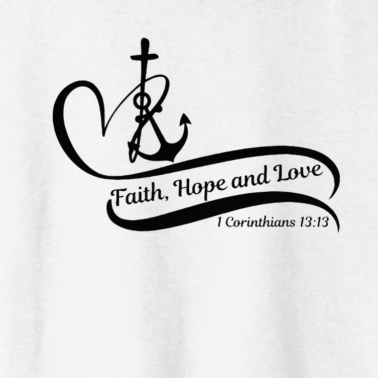 Faith Hope And Love Women's Crop Top Tee