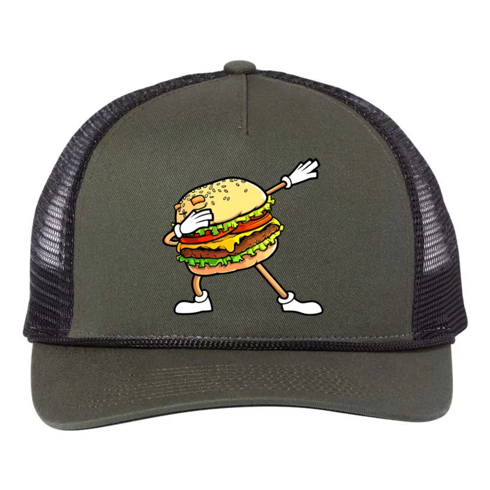 Funny Hamburger Art Women Cheeseburger Lover Retro Rope Trucker Hat Cap