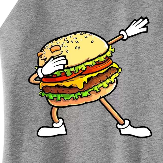 Funny Hamburger Art Women Cheeseburger Lover Women’s Perfect Tri Rocker Tank