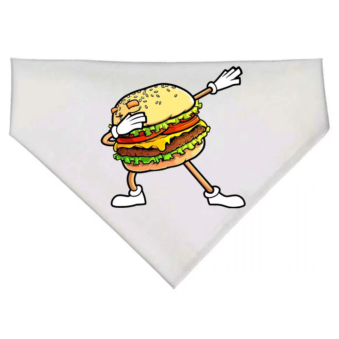 Funny Hamburger Art Women Cheeseburger Lover USA-Made Doggie Bandana