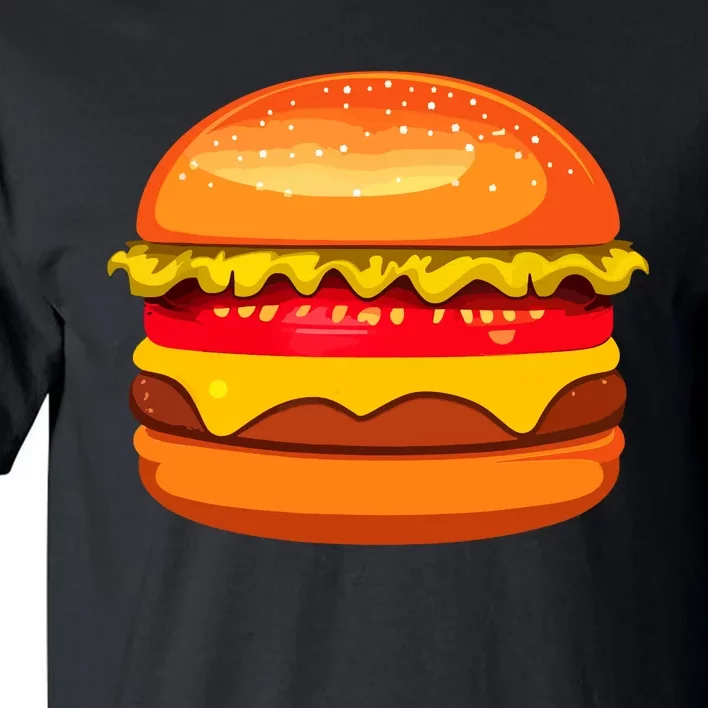 Funny Hamburger Art Cheeseburger Lover For Tall T-Shirt