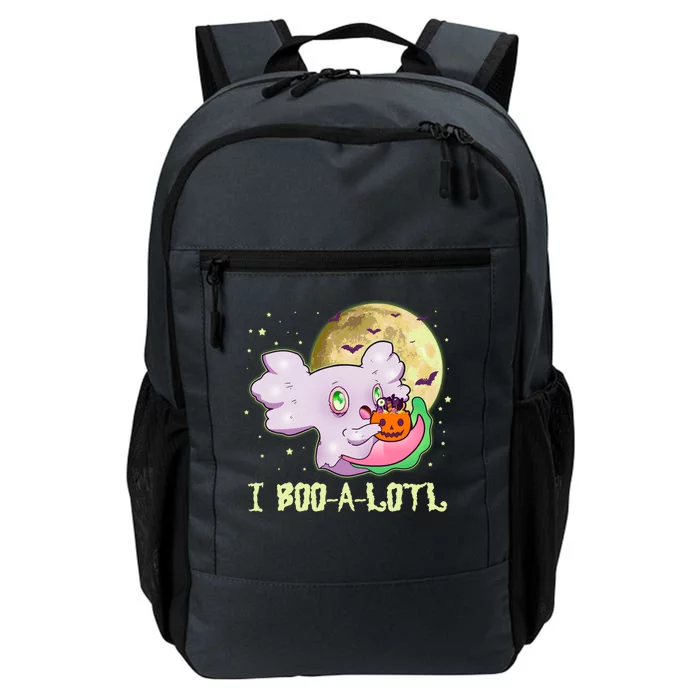 Funny Halloween Axolotl Ghost I Boo A Lotl Daily Commute Backpack