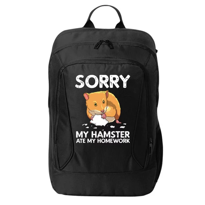 Funny Hamster Art For Boy Girl Animal Hamster Lover City Backpack