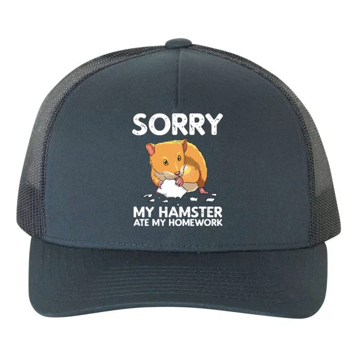 Funny Hamster Art For Boy Girl Animal Hamster Lover Yupoong Adult 5-Panel Trucker Hat